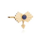 Azteca Gold Vermeil Ring with Lapis Stone