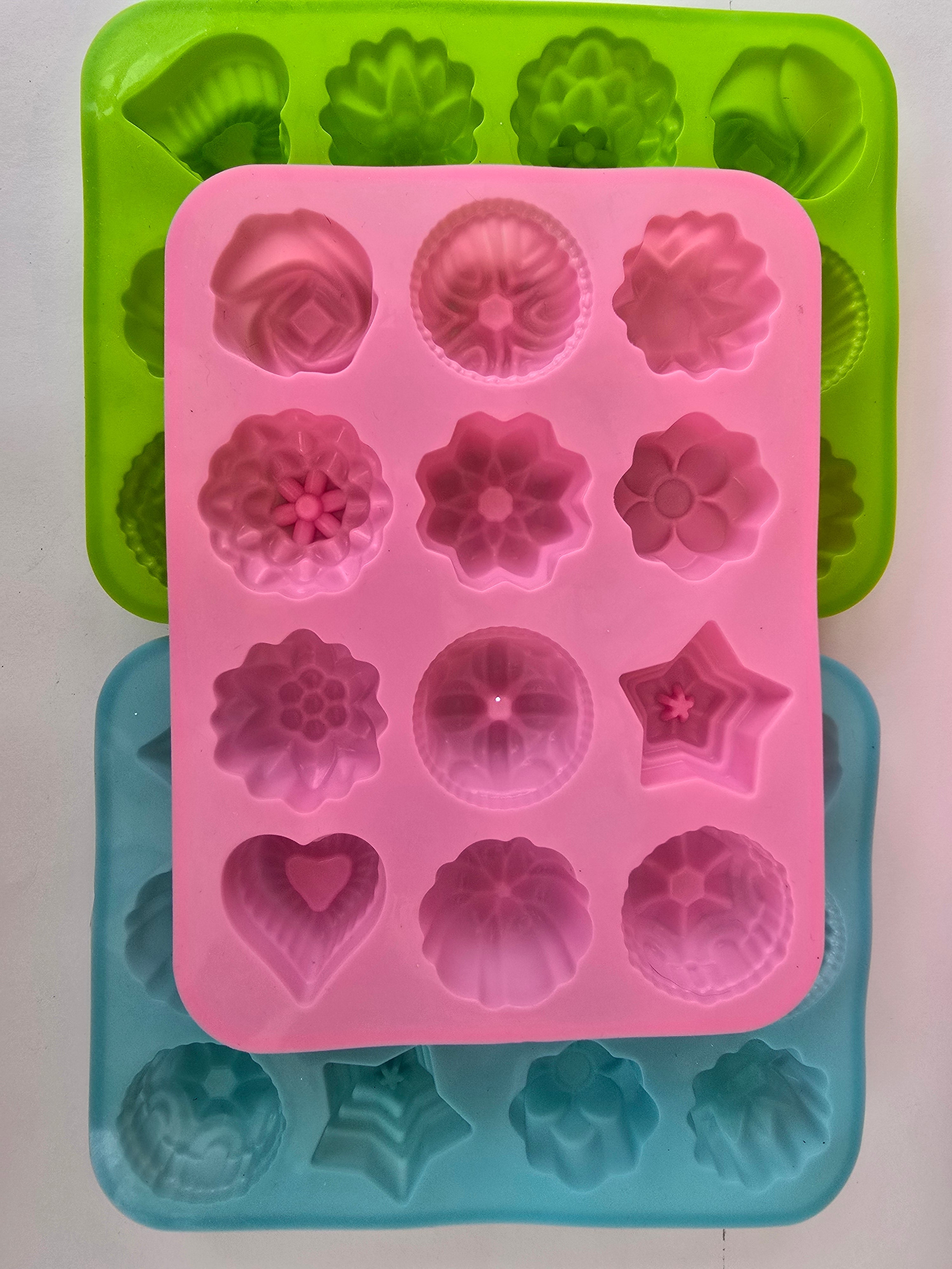 3d Flower, Heart, Star (3 pack)