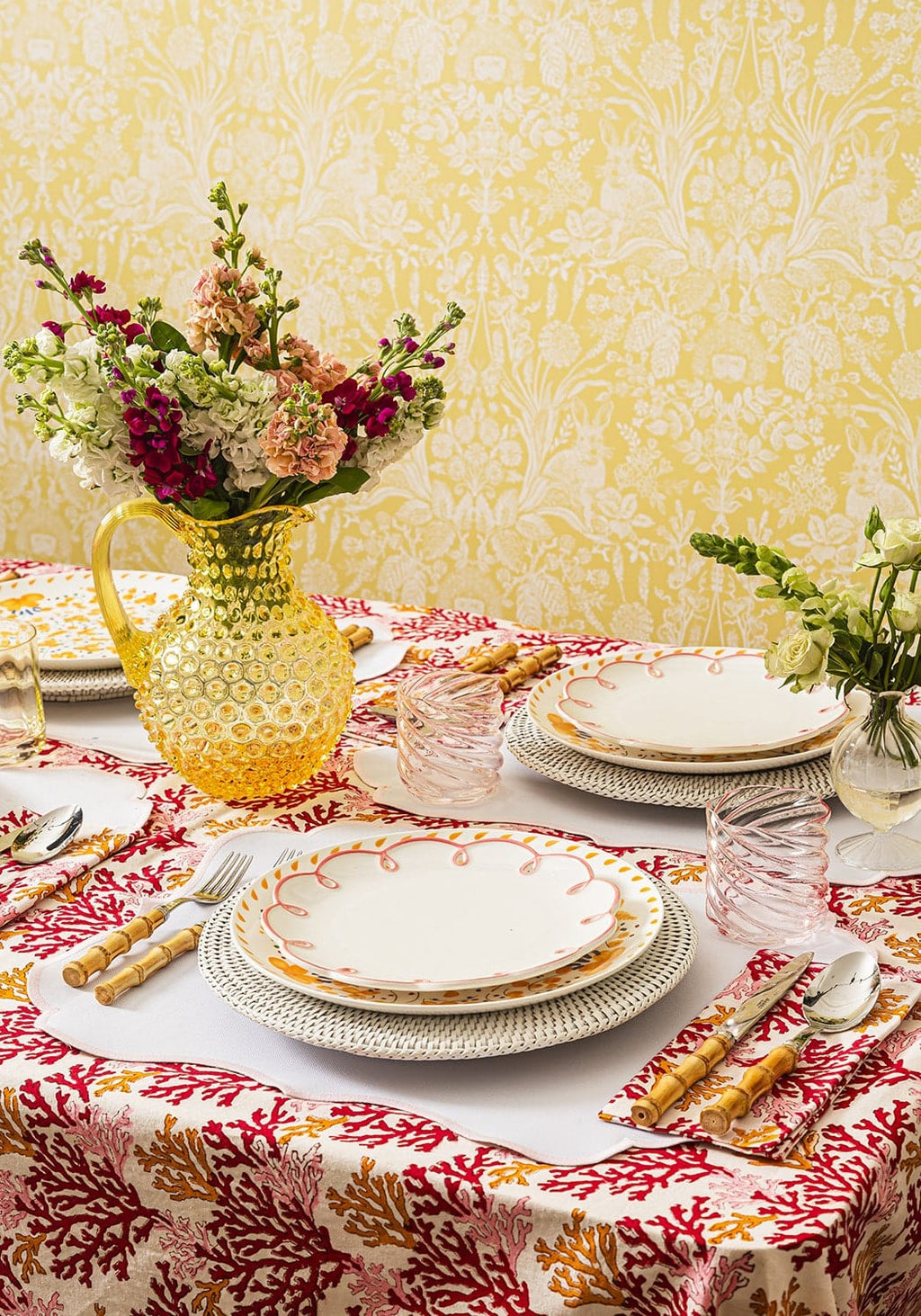 Rosa Pink Placemats - Set of 4
