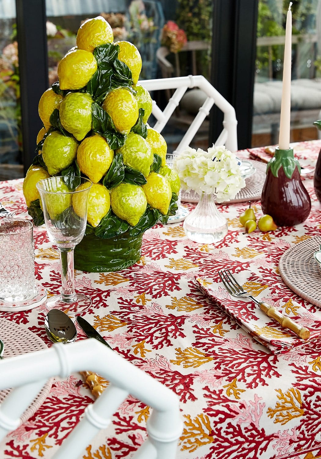 Rose Coral Table Napkin - Set of 4
