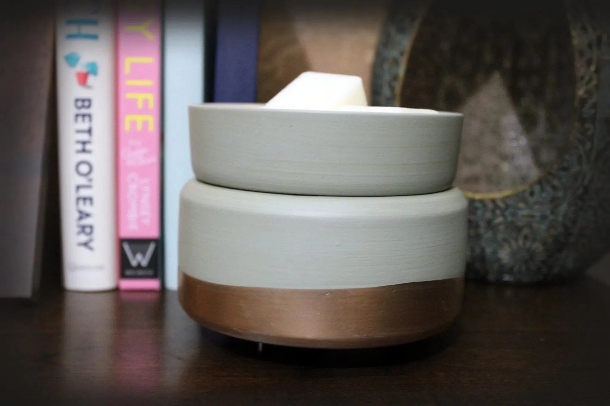Electric Wax Burner - Rose Gold / Grey Ceramic