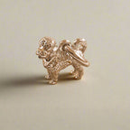Cavapoo Silver Dog Charm