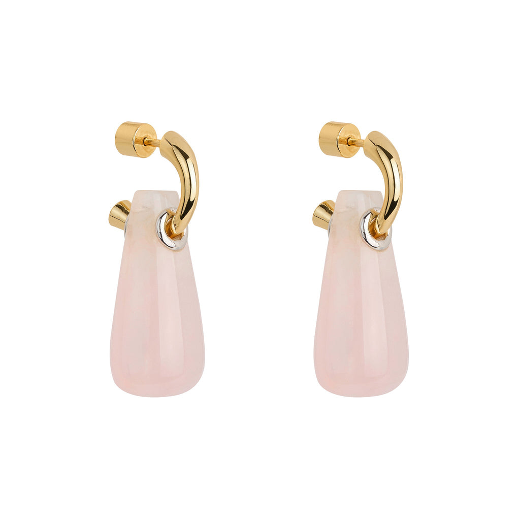 Rose Quartz Drop Earrings