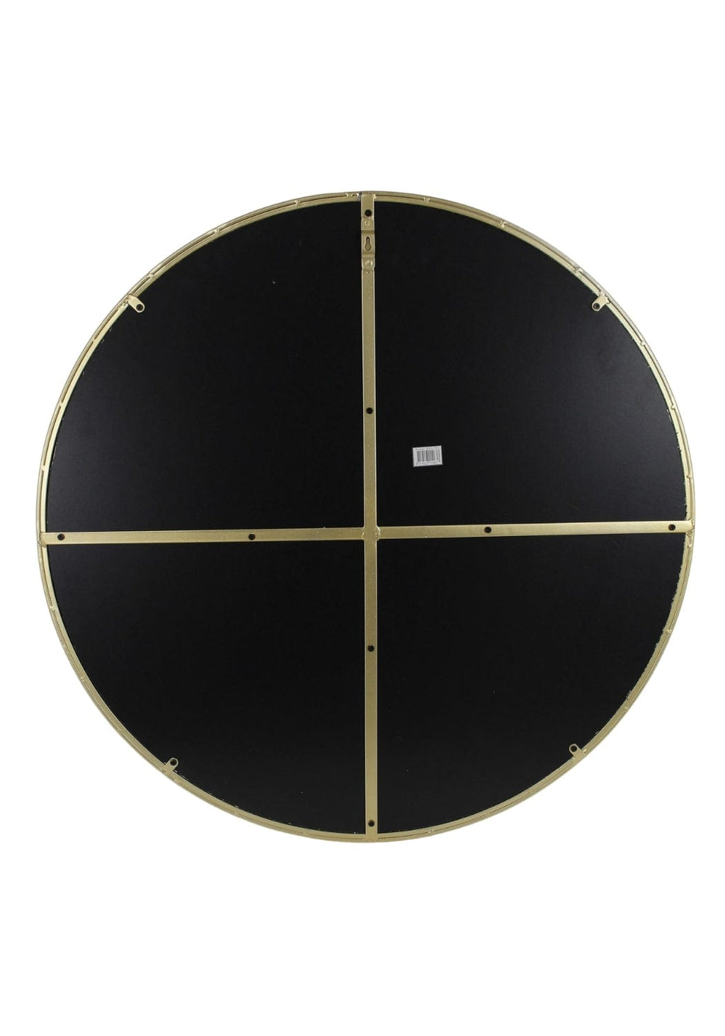 Round Gold Living Room Mirror