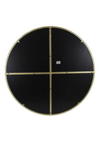 Round Gold Living Room Mirror