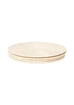 Round & Round Rattan Placemat Sand Colour - Set of 4