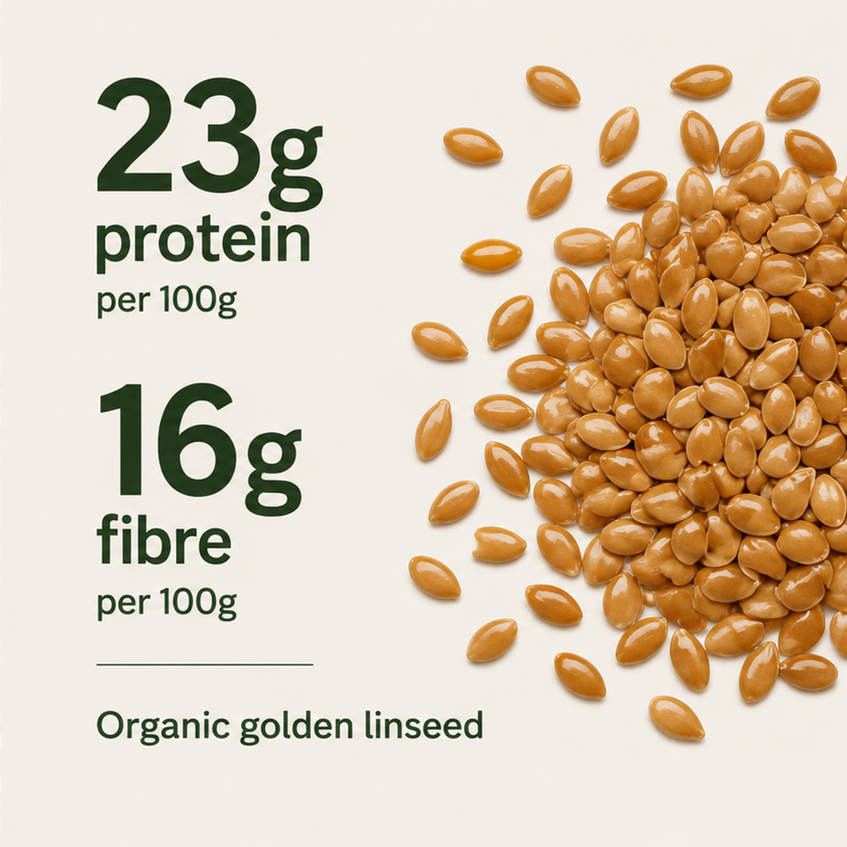 Infinity Foods  Bulk Organic Golden Linseed (Flaxseed)