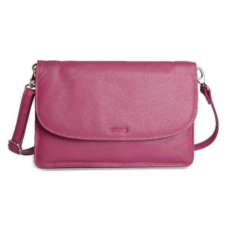 SADDLER Olivia 3-Section Leather Crossbody Bag & Clutch – Compact & Stylish - Gift Boxed