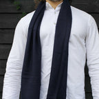 Navy Bamboo Scarf