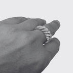 Scorpion Ring – Sterling Silver 925 Sculptural Statement Piece – H.R. Giger Inspired