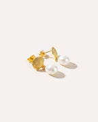 Sea Shell Pearl Earrings