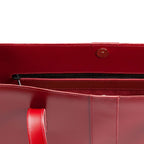 Handmade Leather Shopper - Red