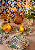 Peacock Side Plate, Green Set of 4