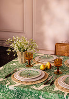 Peacock Side Plate, Green Set of 4