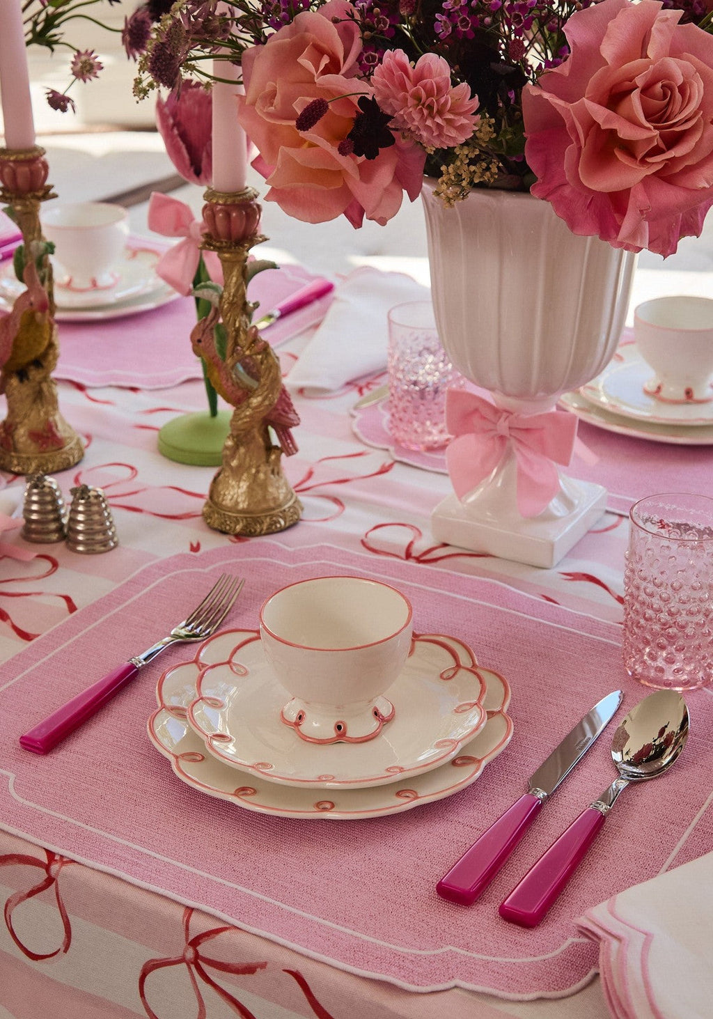 Pretty In Pink Scalloped Nibbles Bowl - Set of 4