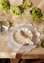 Sky Blue Scalloped Side Plates - Set of 4