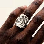 Gold or Silver Statement Saddle Ring - Hemera