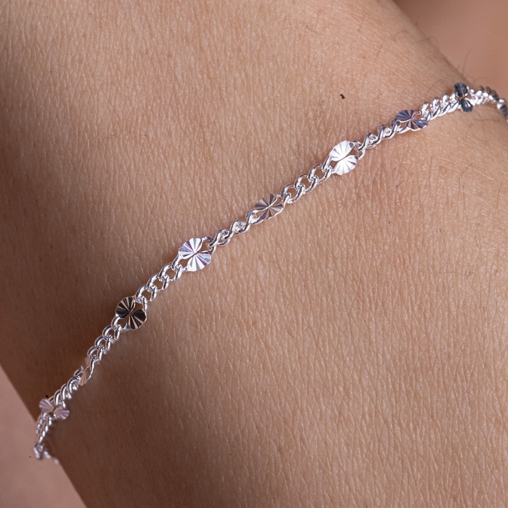 Starburst Silver Bracelet