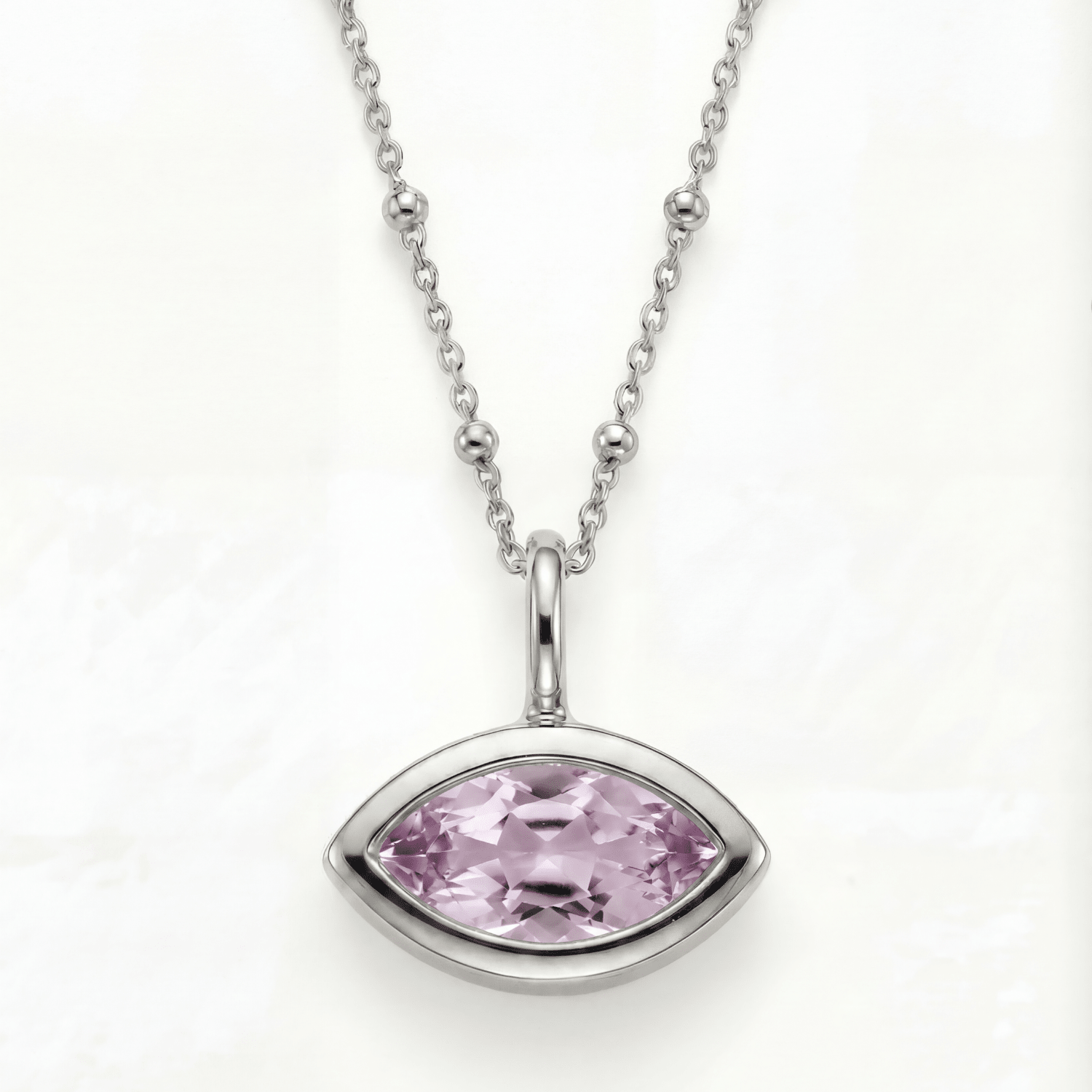 Siren’s Teardrop Amethyst Necklace - Gold or Silver