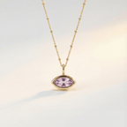 Siren’s Teardrop Amethyst Necklace - Gold or Silver