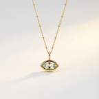 Siren’s Teardrop Green Quartz Necklace - Gold or Silver