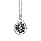 Travel Safe Compass Personalised Silver Charm