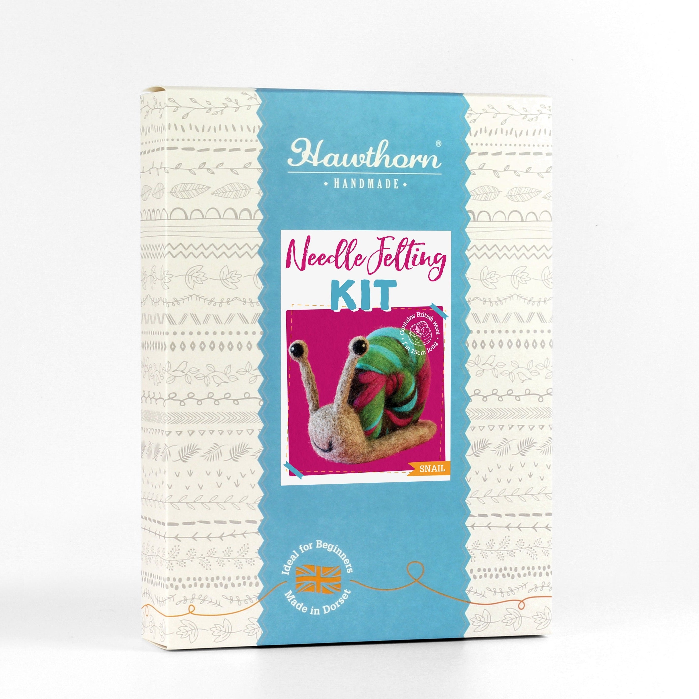Snail Needle Felting Kit for Beginners