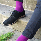 Deep Purple Bamboo Socks