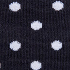 Navy Polka Dot Bamboo Socks