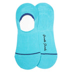 Neon Blue "No-Show" Bamboo Socks