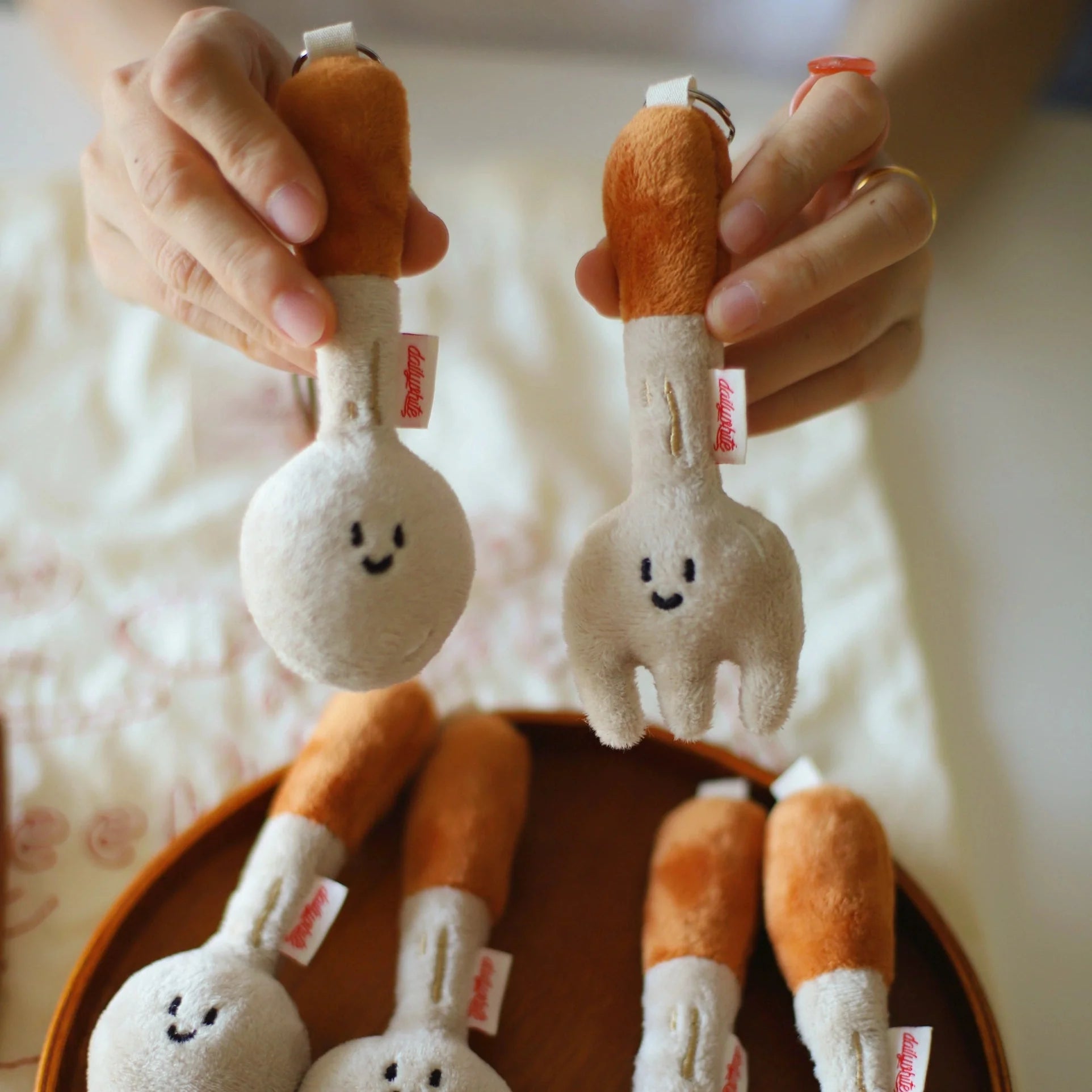 Daily White | Spoon And Fork Plush Charm