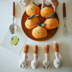 Daily White | Spoon And Fork Plush Charm