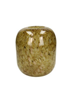 Spotted Yellow Glass Vase