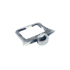 Square Pebble Ring – Oxide & Polish Finish- Recycled Sterling Silver- One Of A Kind