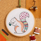 Squirrel Embroidery Kit for Beginners