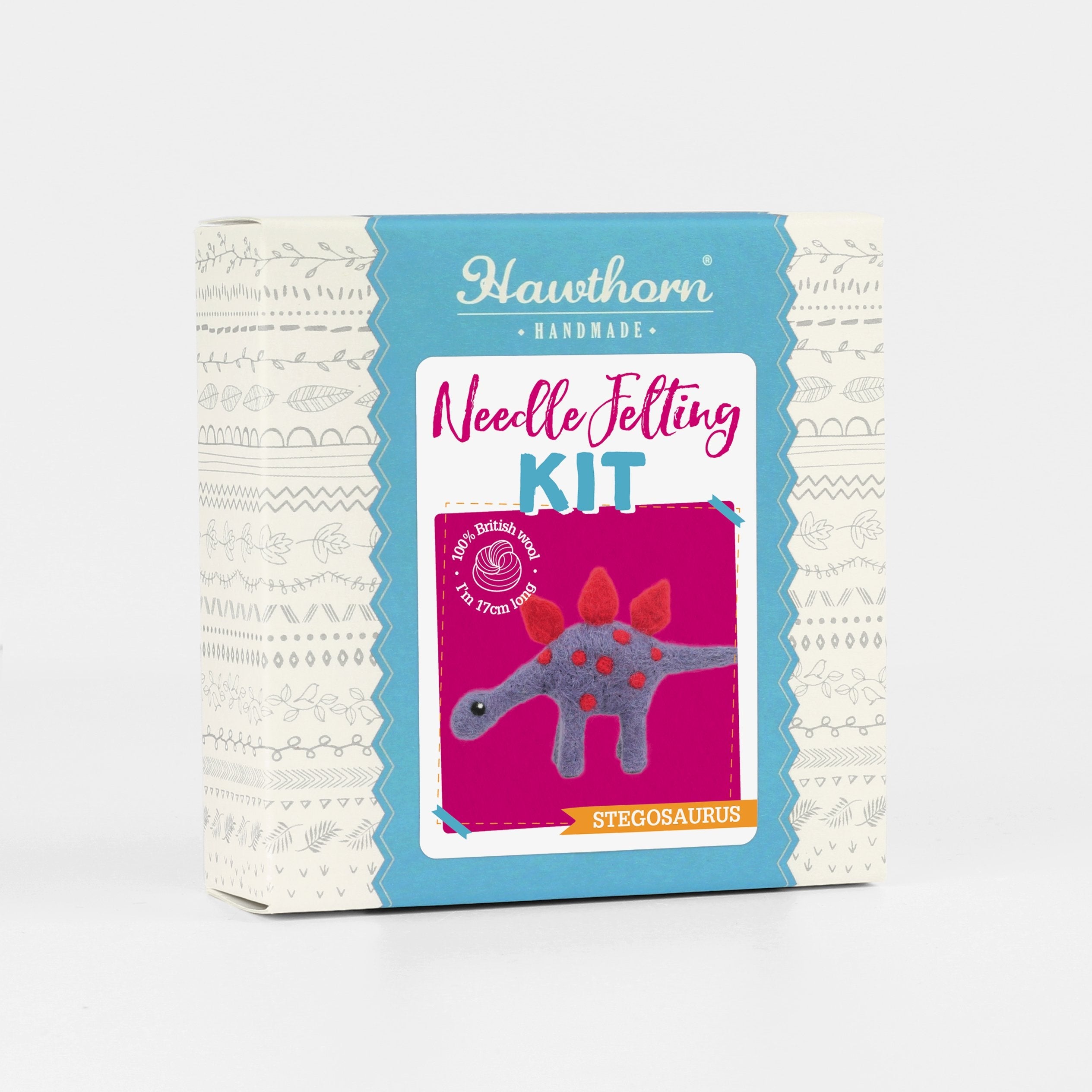 Stegosaurus Dinosaur Needle Felting Kit for Beginners