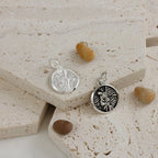 Storm Guardian Saint Christopher Personalised Silver Charm