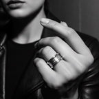 Street Ring Band – Sterling Silver 925 – Chunky Statement Ring