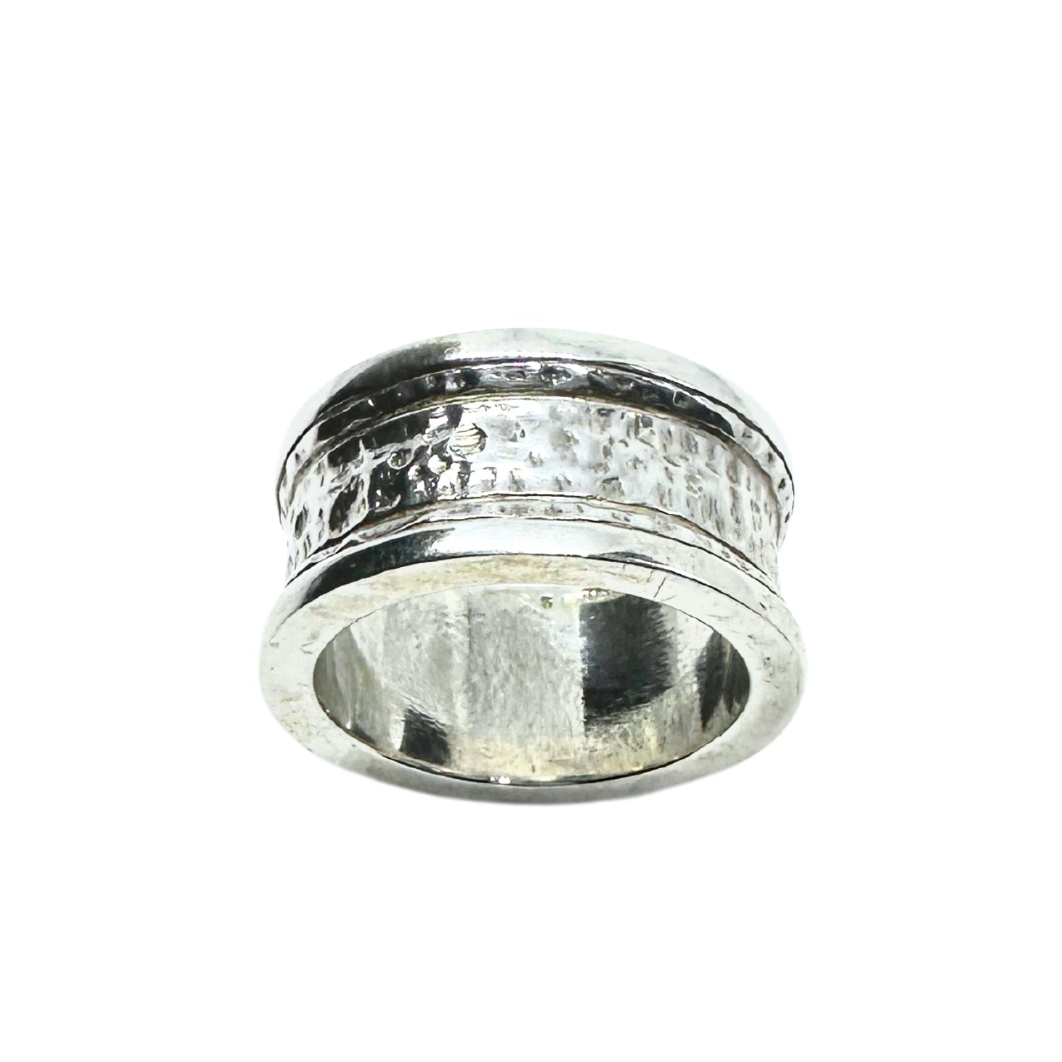 Street Ring – Sterling Silver Men’s Band with Oxidised Finish