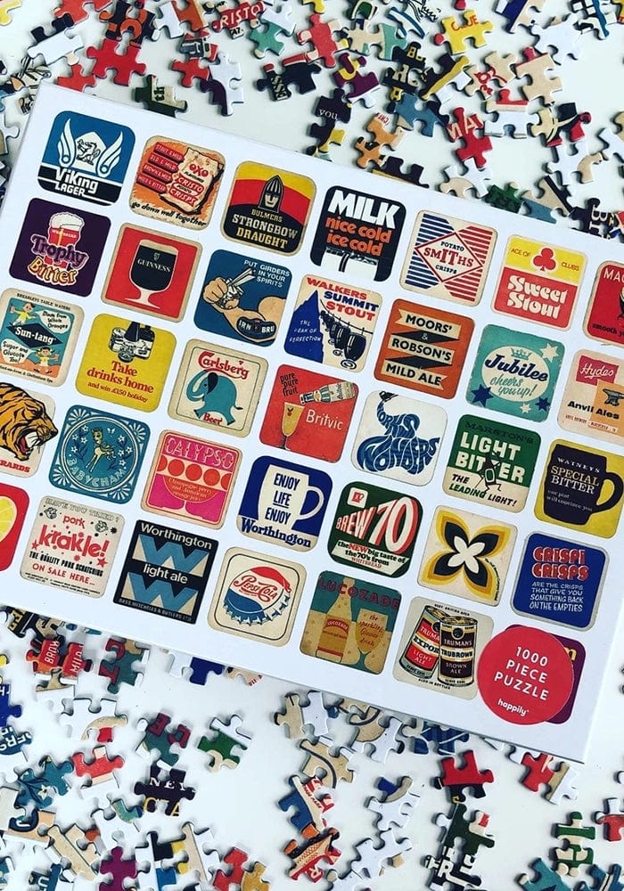 Stylish Vintage Beer Puzzle