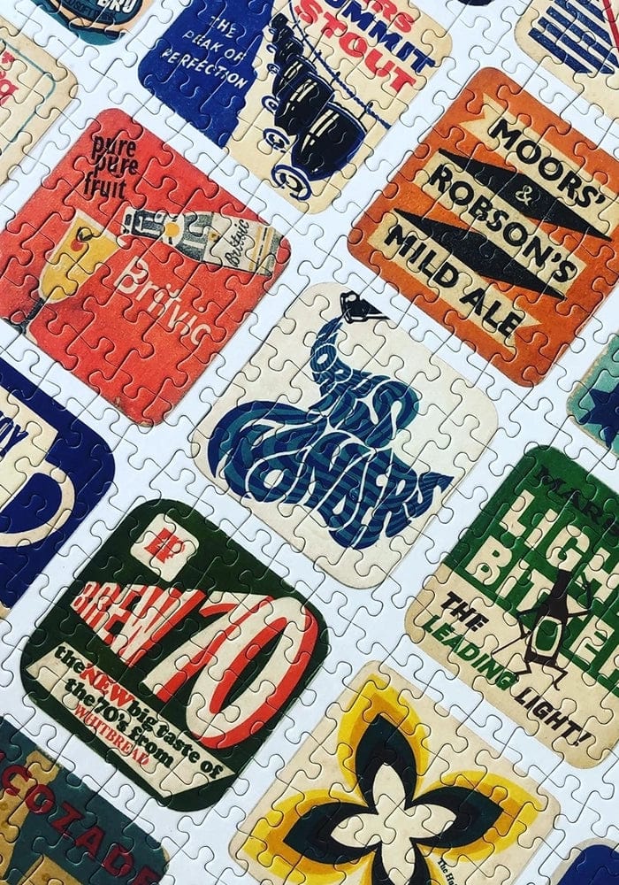 Stylish Vintage Beer Puzzle