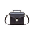 Handmade Leather Sugarcube Handbag - Dark Brown