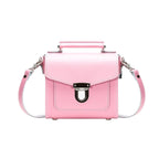 Handmade Leather Sugarcube Handbag - Pastel Pink