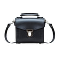 Handmade Leather Sugarcube Handbag - Black