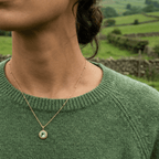 Sunburst Necklace - Green Quartz in Gold or Silver