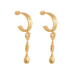 Sun, Rain and Hearts Drop Earrings