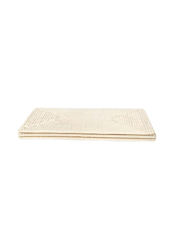 Surrey Rattan Rectangles Placemat - Sand Colour set of 4