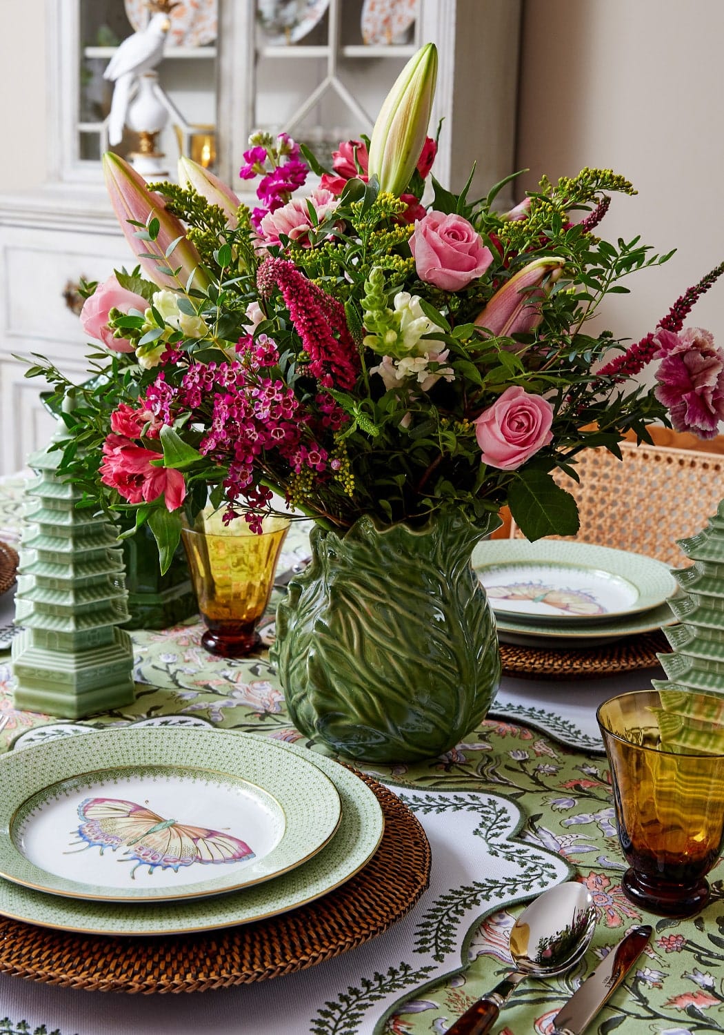 Tabitha Green Wreath Placemats - Set of 4