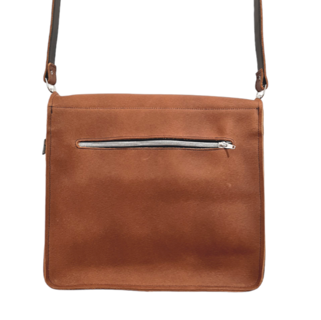 Soft Tannery Leather Messenger - Tan