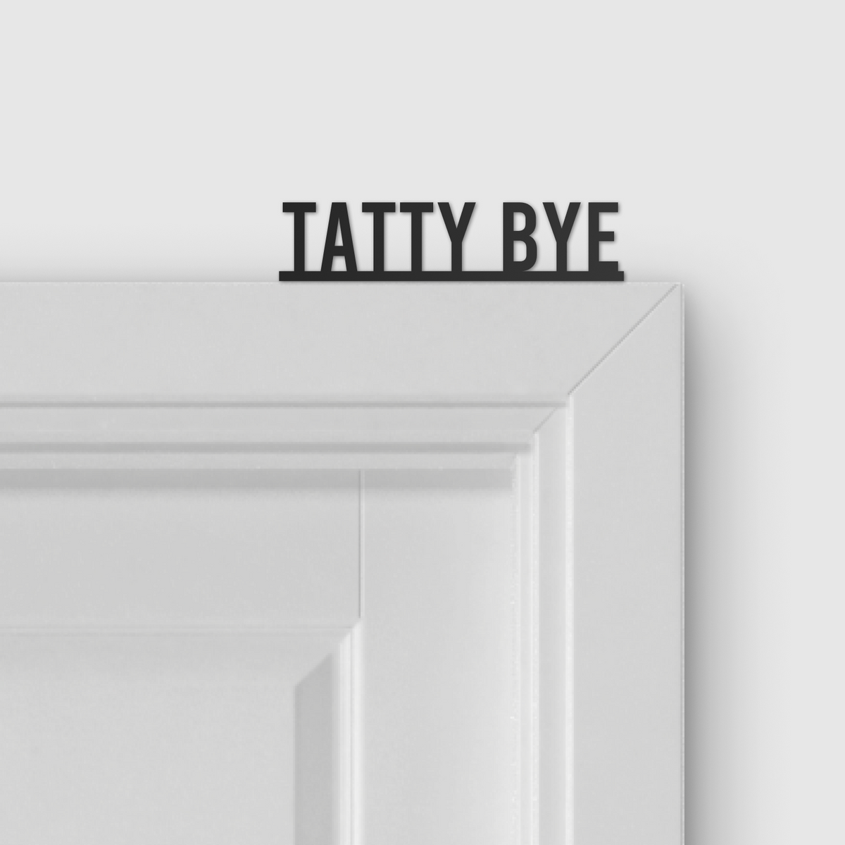 TATTY BYE door topper and door tag